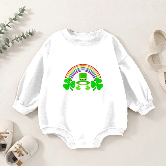 One Lucky Sister St Patrick's Day Sister Baby Romper Sweatshirts