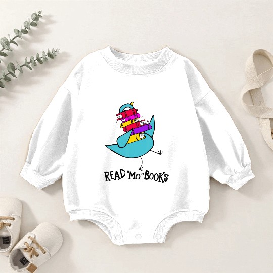 Teacher Library Read Mo Books Pigeon Reading Libra Baby Romper Sweatshirts