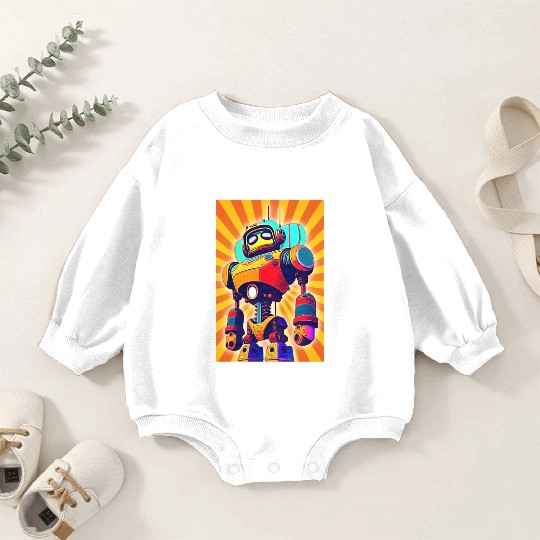 super hero cartoon iron man robot Baby Romper Sweatshirts