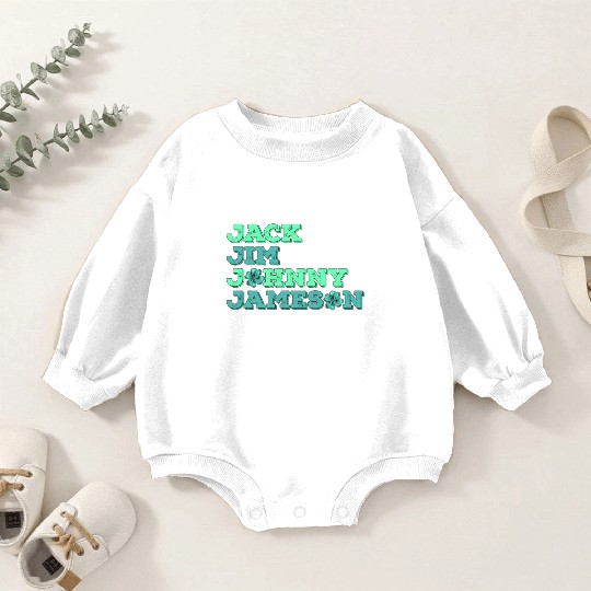 Jack Jim Johnny Jameson 4 Founder St Patrick's Day Baby Romper Sweatshirts