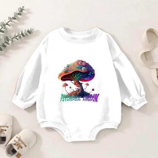 Psychedelic Mushroom Baby Romper Sweatshirts