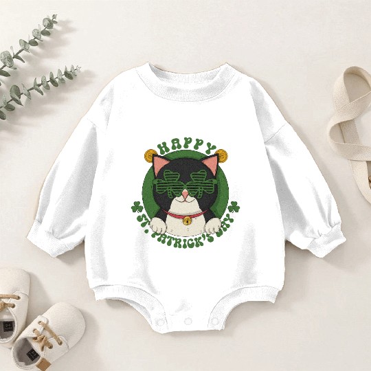 Happy St. Patrick's Day Baby Romper Sweatshirts