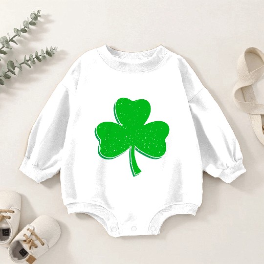 CLOVER LEAF GRUNGE Baby Romper Sweatshirts