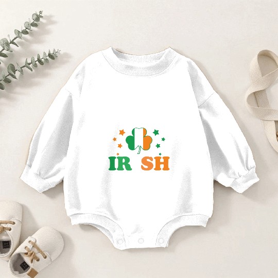 Rizz me im irish st patrick's day 2023 funny meme Baby Romper Sweatshirts