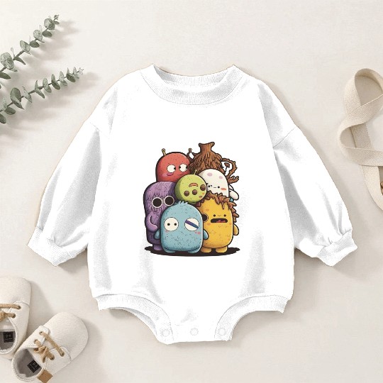 my imaginary friends Baby Romper Sweatshirts