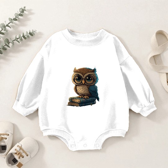 Owl Always Love Reading Books Baby Romper Sweatshirts