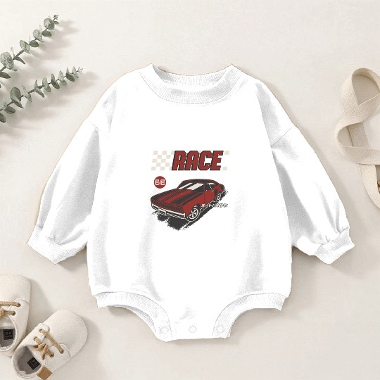 Retro Muscle Car Vintage Racing Car Lover Baby Romper Sweatshirts