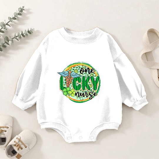One Lucky Nurse Baby Romper Sweatshirts