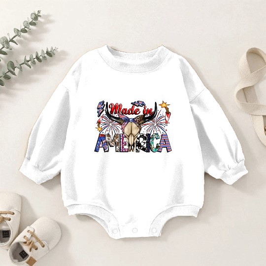 Made İn America Baby Romper Sweatshirts