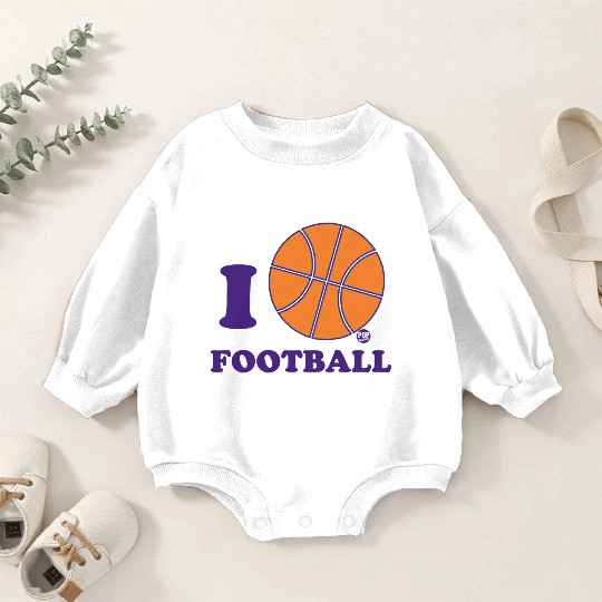 I Love Football Baby Romper Sweatshirts