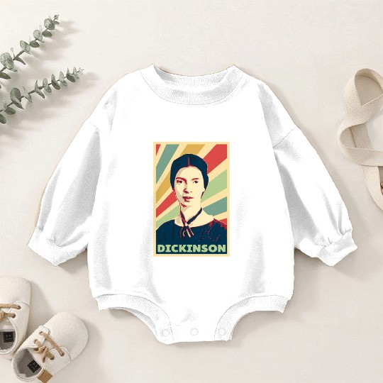 Emily Dickinson Vintage Colors Baby Romper Sweatshirts
