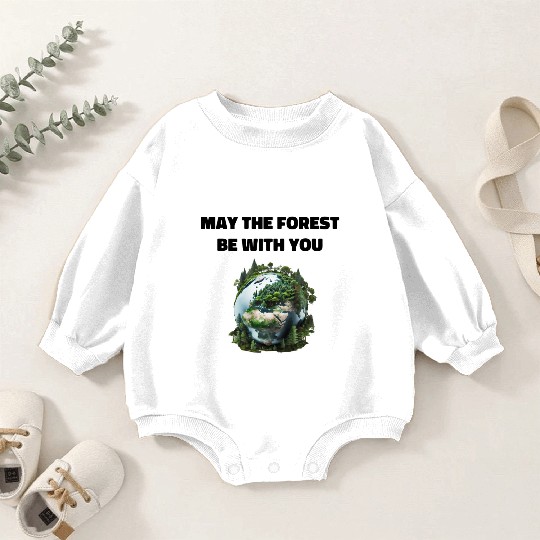 May the Forest Be With You Baby Romper Sweatshirts