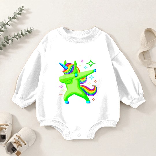 Glow Party Unicorn Squad Neon Lights Party Lover Baby Romper Sweatshirts