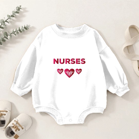 Funny Cardiac Nurse Saying Baby Romper Sweatshirts