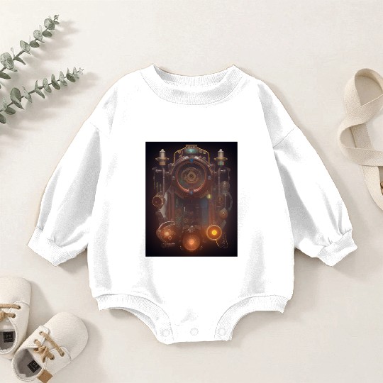 Steampunk AI design Baby Romper Sweatshirts