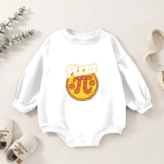 Pi Day Pizza Pi Symbol Math Number Baby Romper Sweatshirts