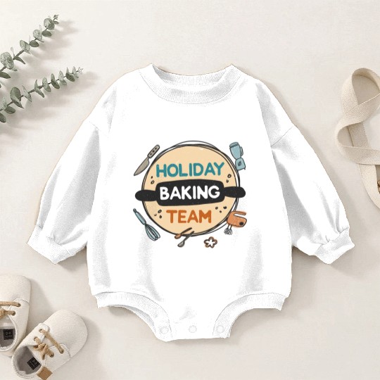 Holiday Baking Team Baby Romper Sweatshirts