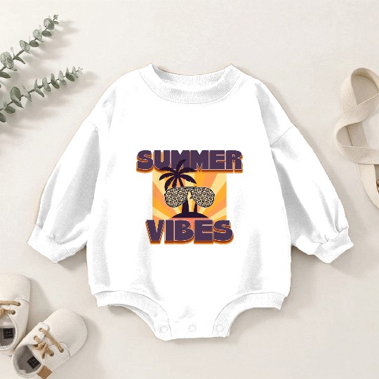 Summer Vibes Baby Romper Sweatshirts
