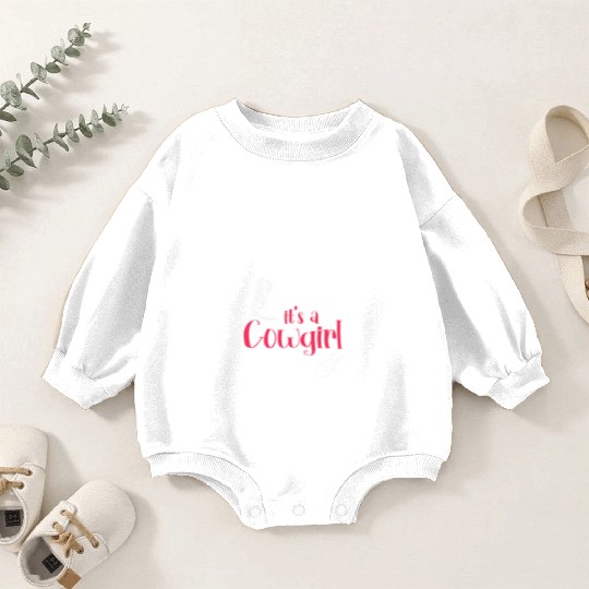 Boots And Bling It's A Cowgirl Thing Baby Romper Sweatshirts