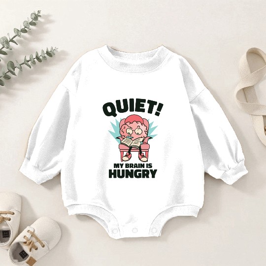 Book Lover Brain Reading Books Literature Baby Romper Sweatshirts