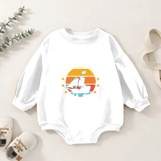 Ship captain with me no ship will sink boat owner Baby Romper Sweatshirts