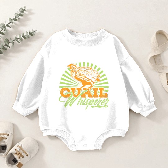 Quail Whisperer Farmer Farming Gift Baby Romper Sweatshirts