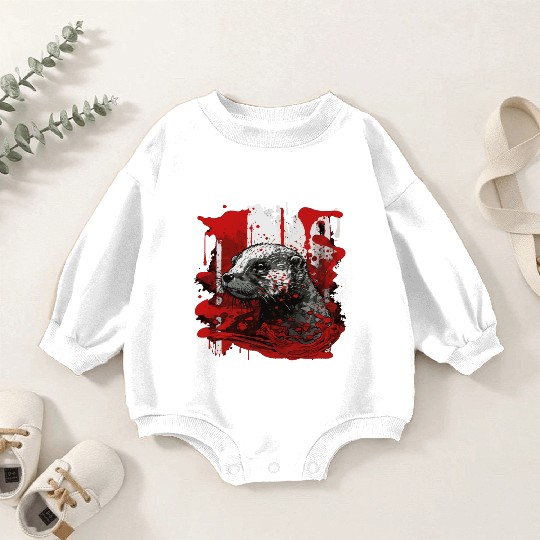 otter Baby Romper Sweatshirts