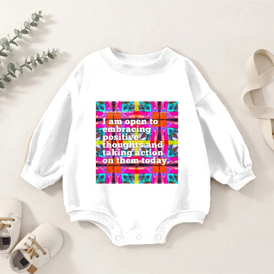 i am open to embracing positive thoughts Baby Romper Sweatshirts