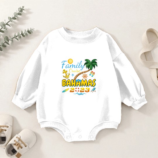 Family Cruise Bahamas 2023 Matching Group Summer Baby Romper Sweatshirts