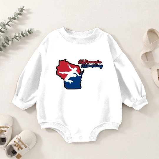 Wisconsin Wrestling Baby Romper Sweatshirts
