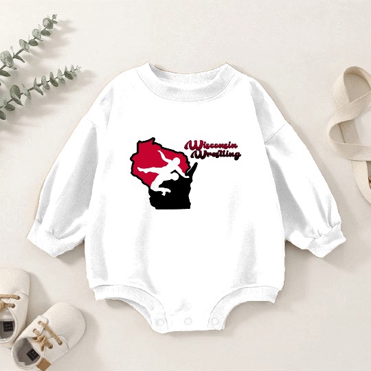 Wisconsin Wrestling Baby Romper Sweatshirts
