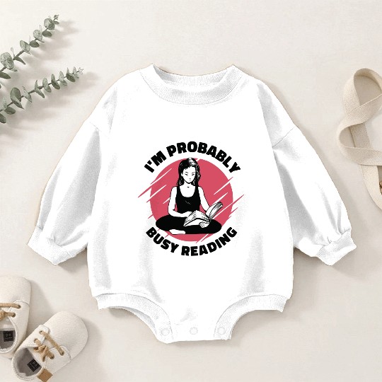 Busy Reading Book Lover Activity Book Literature Baby Romper Sweatshirts