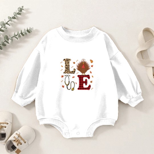 OB Nurse Thanksgiving Costume Baby Romper Sweatshirts
