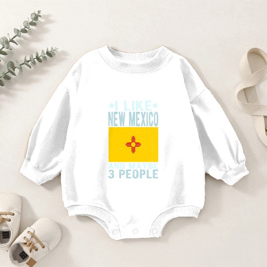 New Mexico Flag US State Baby Romper Sweatshirts