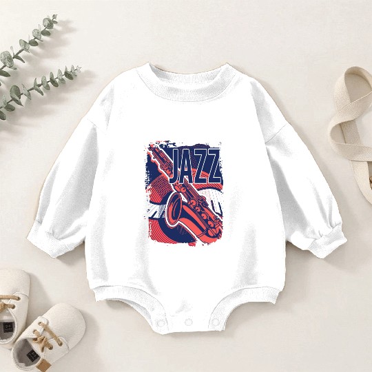 Jazz music improvisation festival Baby Romper Sweatshirts