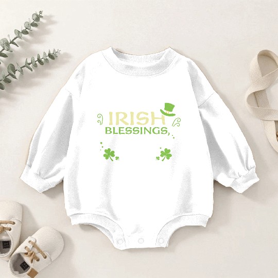 Irish blessings, Irish cheer Baby Romper Sweatshirts