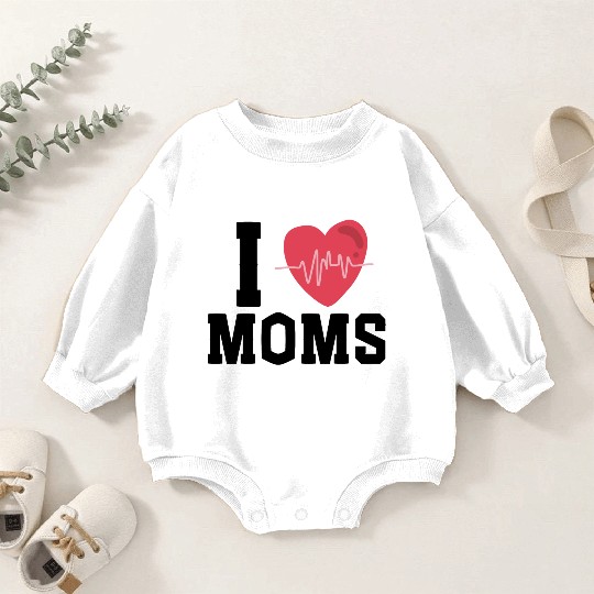 I Love Muscle Mommies Baby Romper Sweatshirts