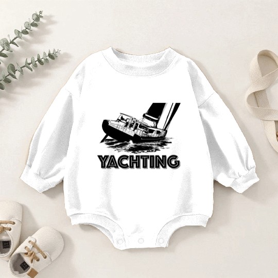 Yachting black Baby Romper Sweatshirts