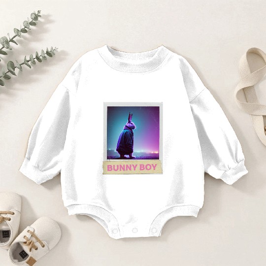 Bunny Boy Design Baby Romper Sweatshirts
