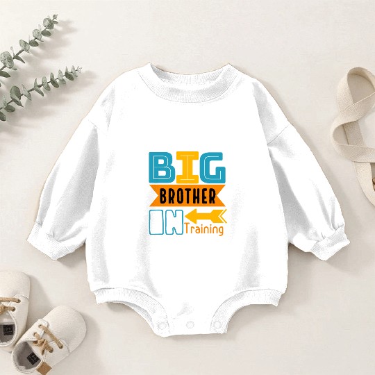 big brother in training, big brother 2024 Baby Romper Sweatshirts