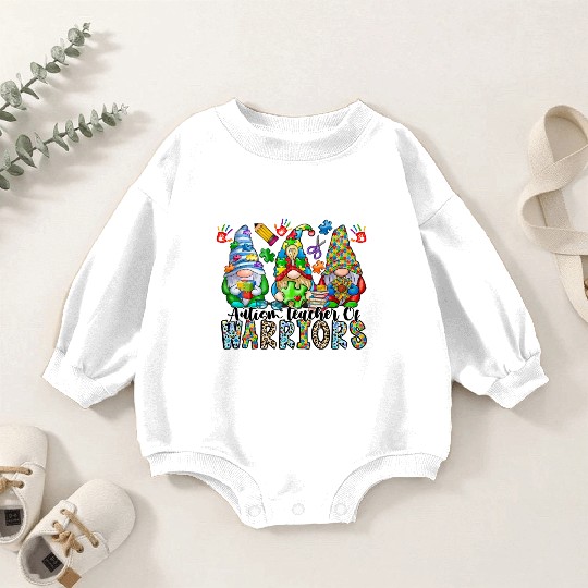 Autism Teacher Of Warriors Baby Romper Sweatshirts