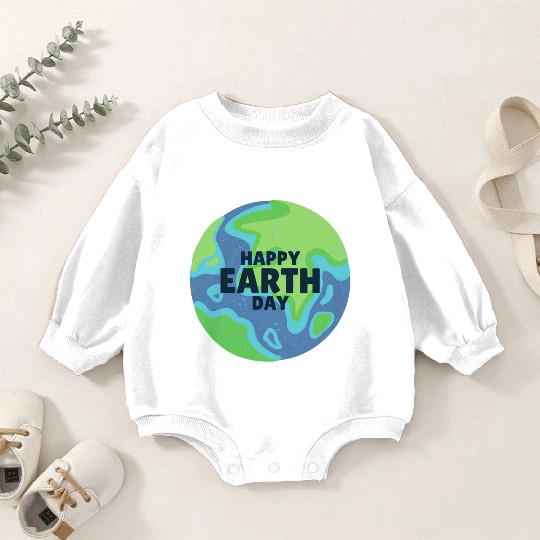Happy Earth Day Baby Romper Sweatshirts