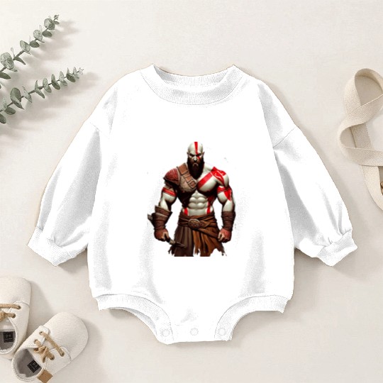 iconic Kratos, the God of War Baby Romper Sweatshirts