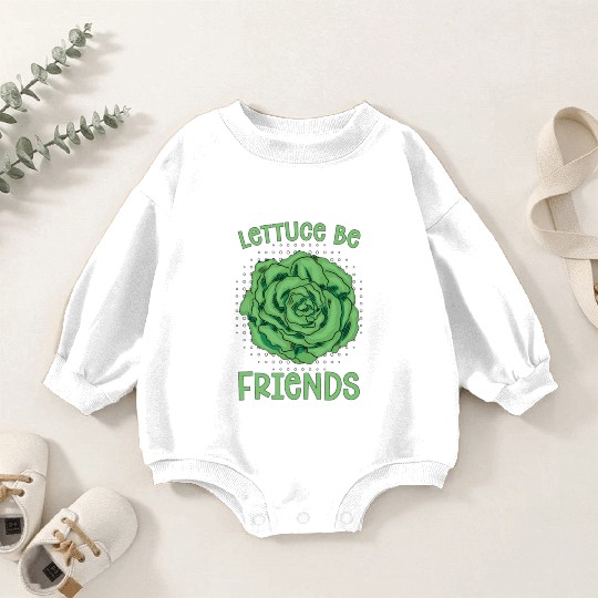 Vegan Chef Lettuce Be Friends Veganism Vegan Chefs Baby Romper Sweatshirts