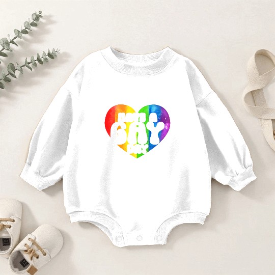 Have A Gay Day Rainbow Pride Month LGBTQ Gay Pride Baby Romper Sweatshirts