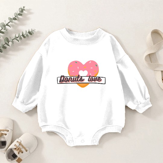 Donuts Lover Baby Romper Sweatshirts
