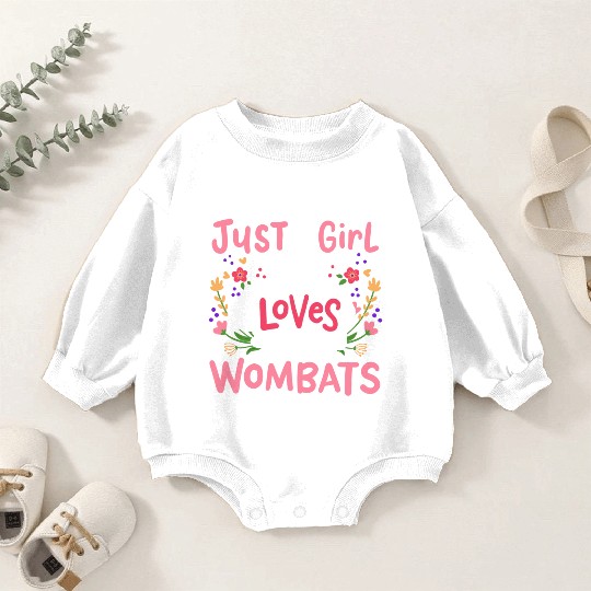 Wombat Australian Wombat Lover Baby Romper Sweatshirts