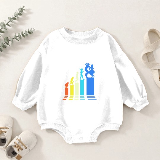 Square Dancer Evolution Retro Style Square Dancing Baby Romper Sweatshirts