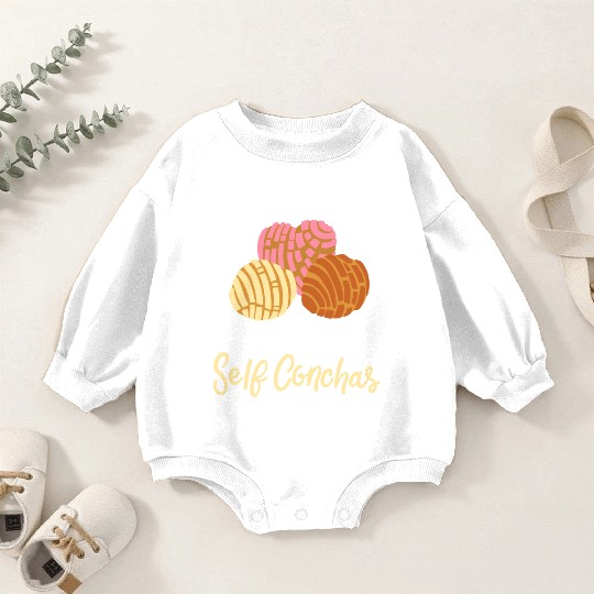 Conchas Sweet Bread Mexican Mexico Baby Romper Sweatshirts