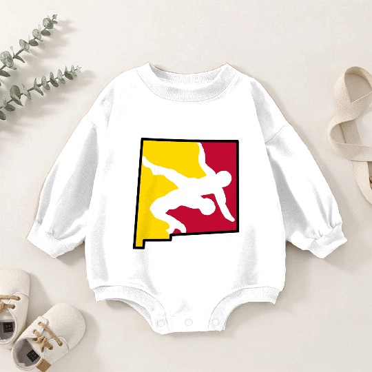 New Mexico Wrestling Baby Romper Sweatshirts